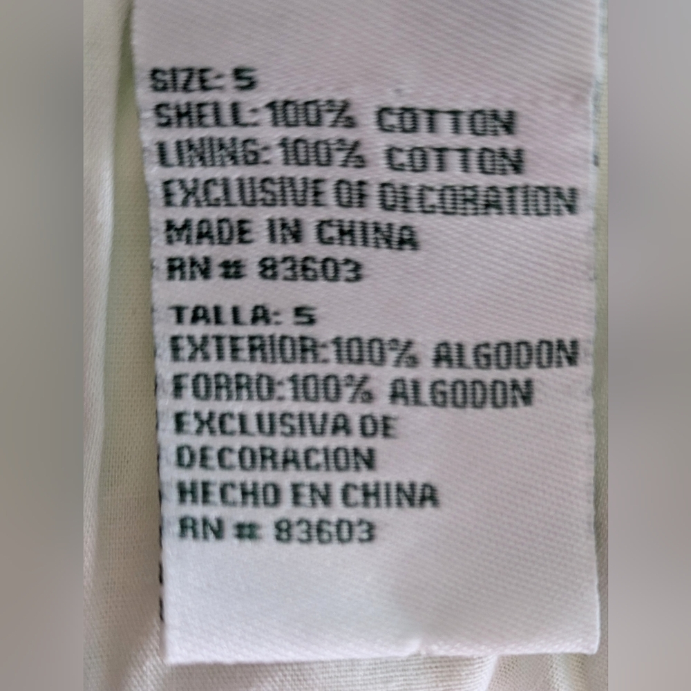 EUC... Vintage Laura Ashley 100% Cotton Pinwale Corduroy Sundress Girls Size 5 - Picture 7 of 12